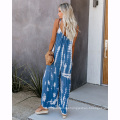 Fashion Design Suspender Wide Leg Off Shoulder Summer Women Plus Size Jumpsuit